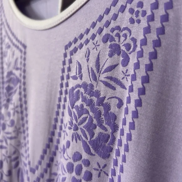 Acting Pro Lavender Ruffle Sleeve & Hem Top | NWT | Soft & Feminine - Picture 2 of 5